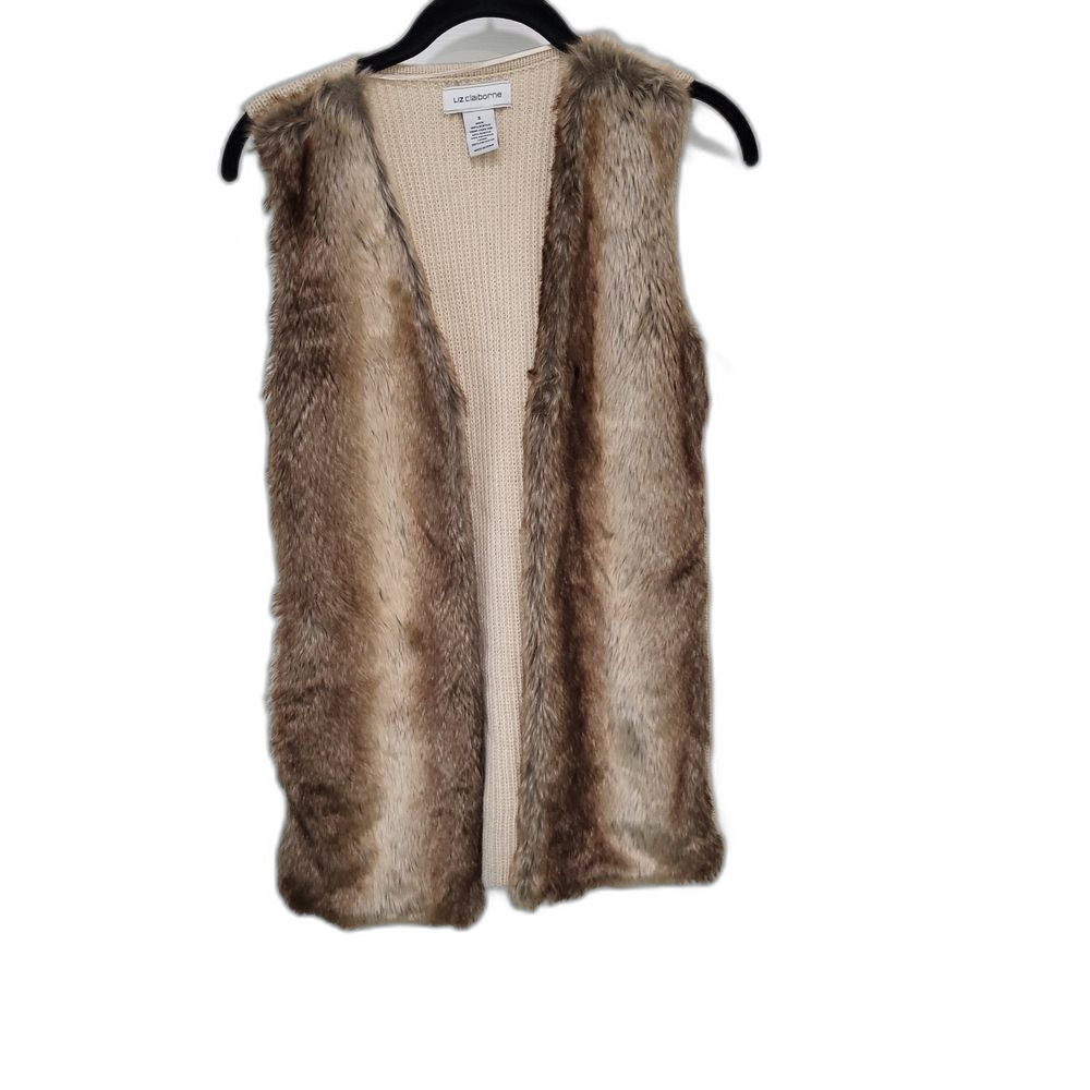 Liz Claiborne Cream Knit Vest